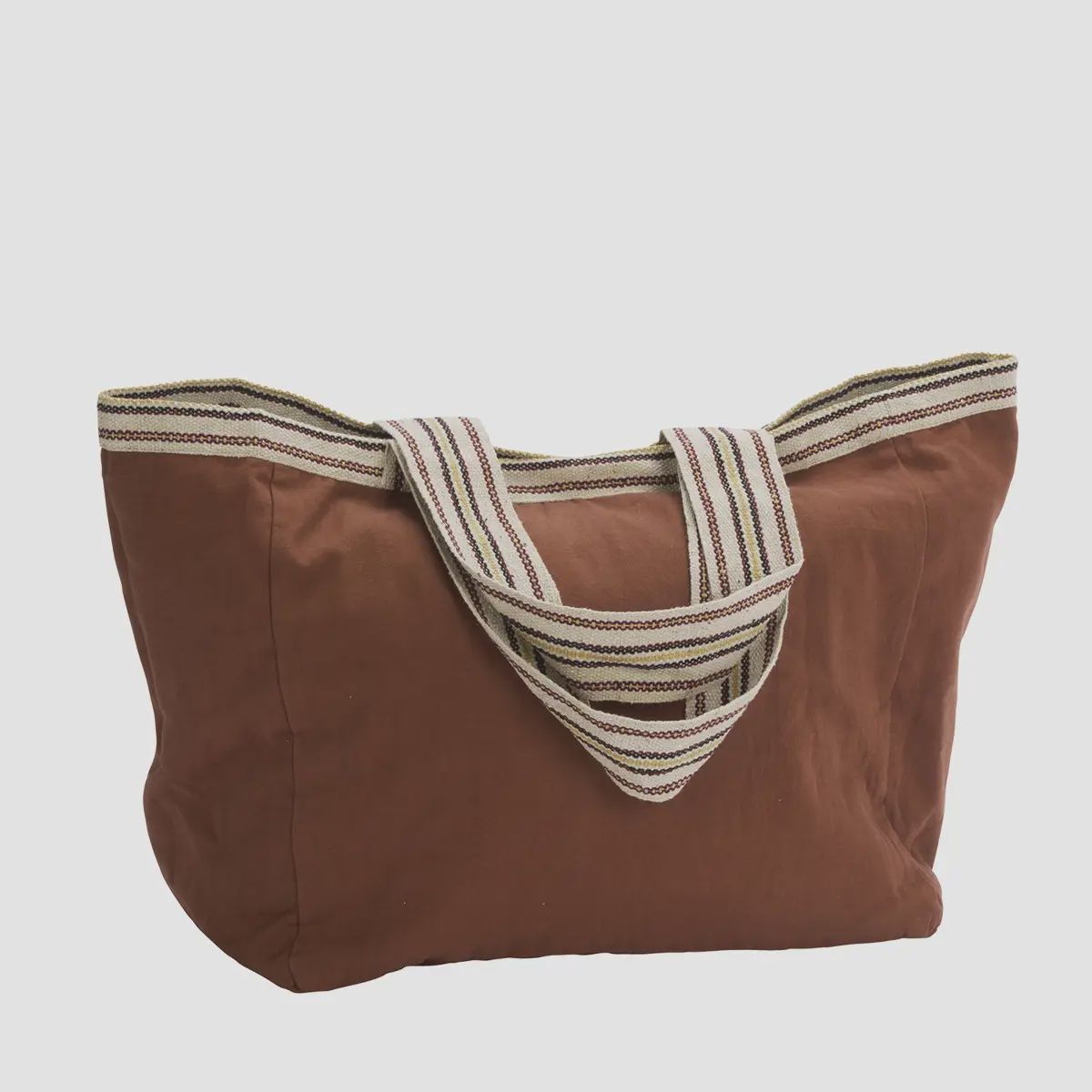 Rust Cotton Tote Bag