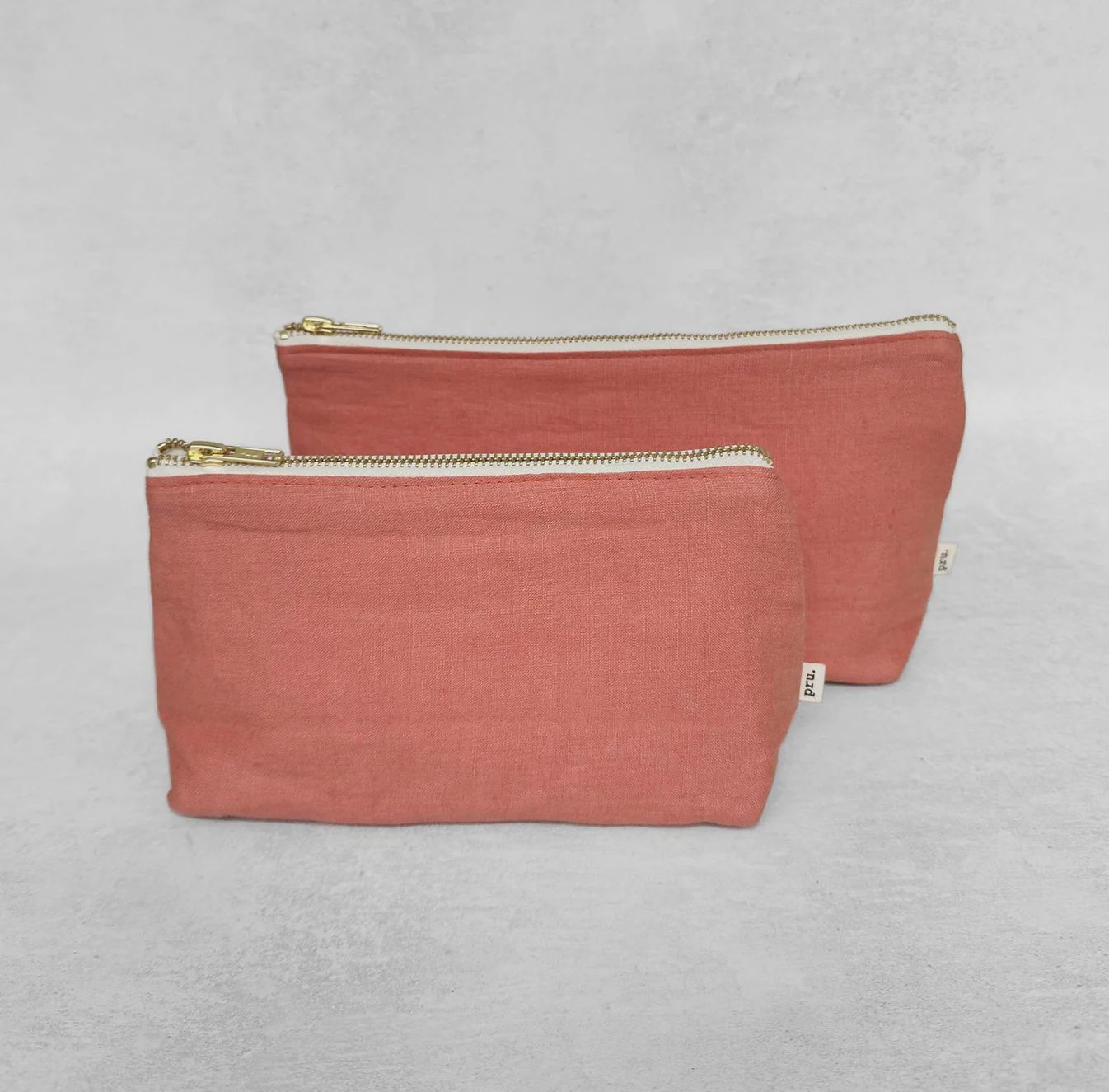 Pink Opal Large Linen Pouch