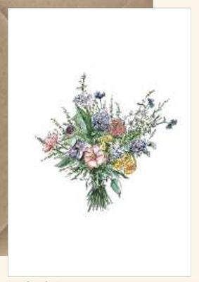 Hand Tied Bouquet Card