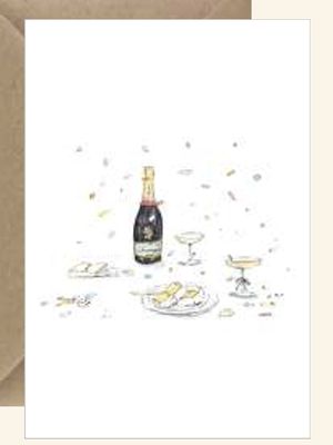 Wedding Champagne Card