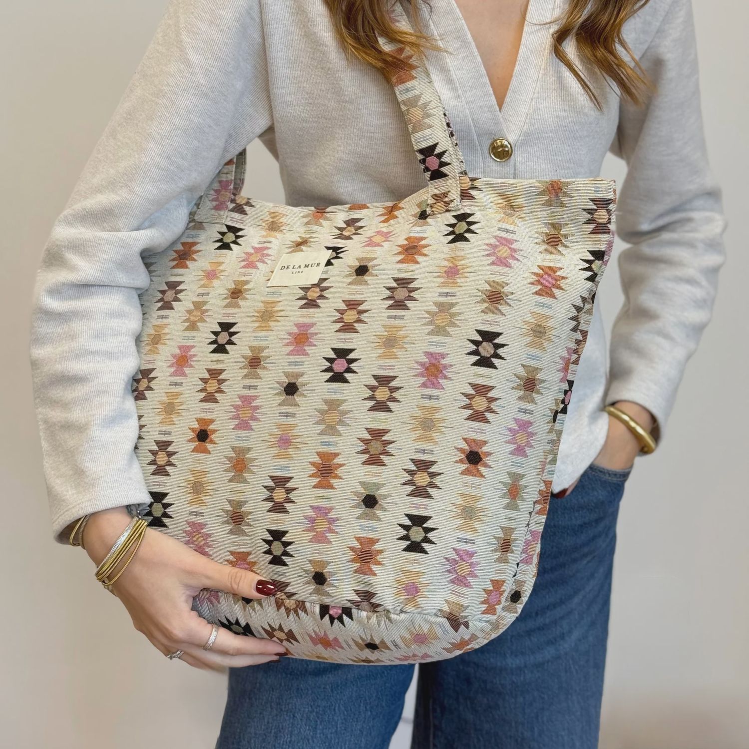 Royal Large Zippered Bag