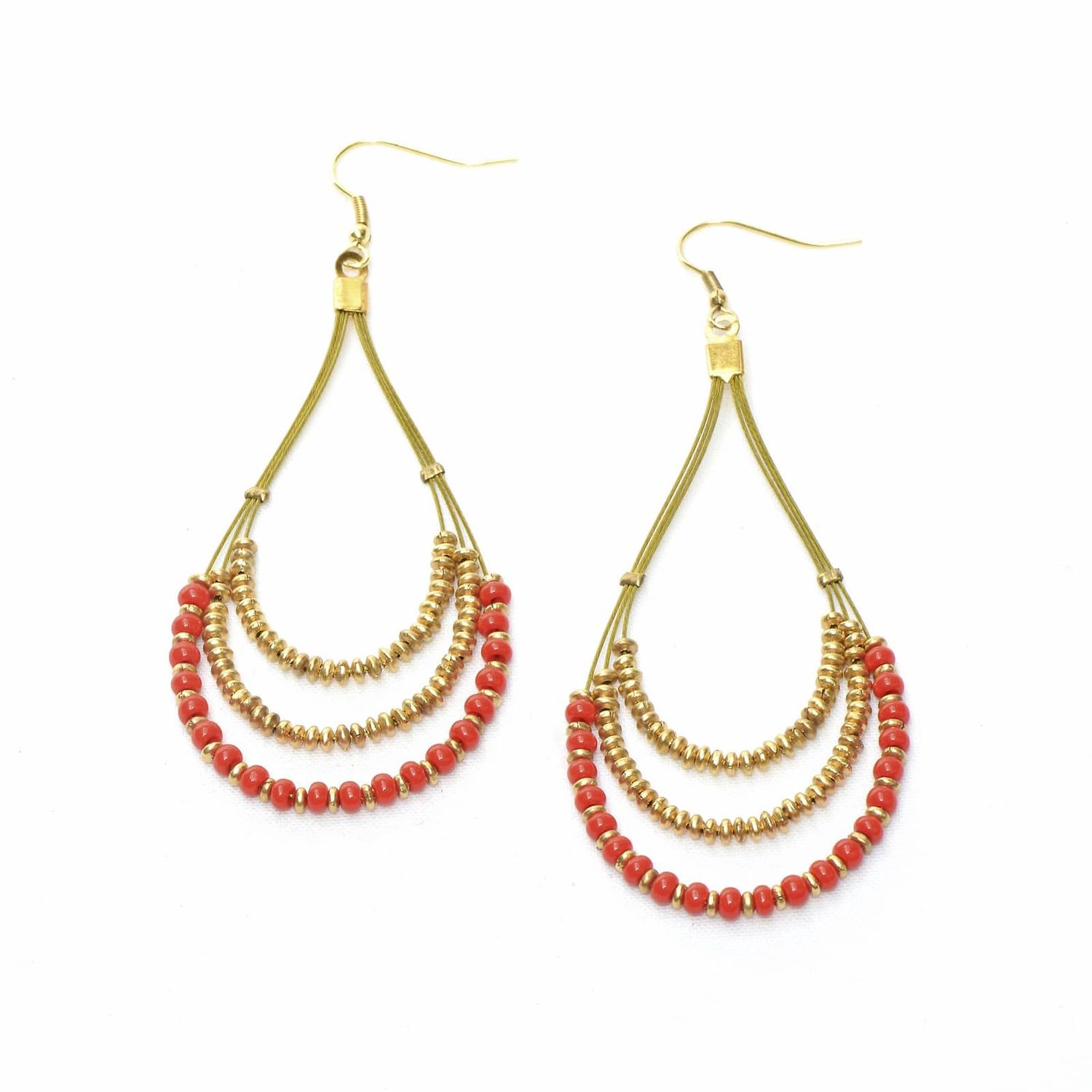 Anjuna Red Earrings