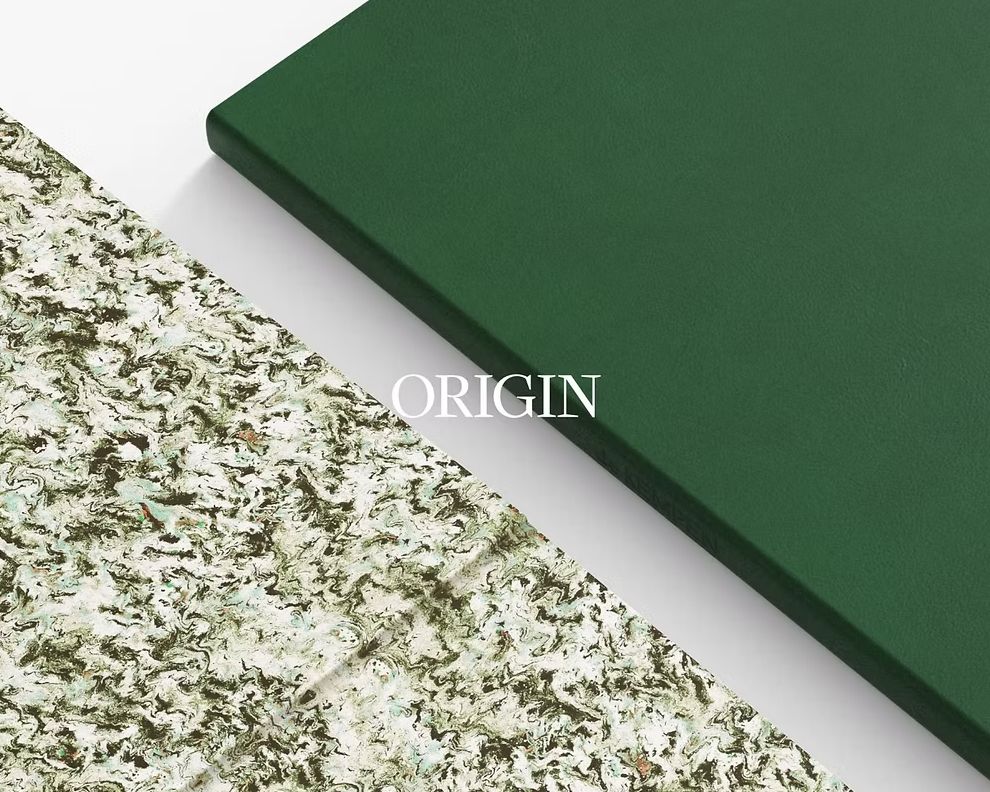 Origin Ruled Pocketbook, Colour: Green