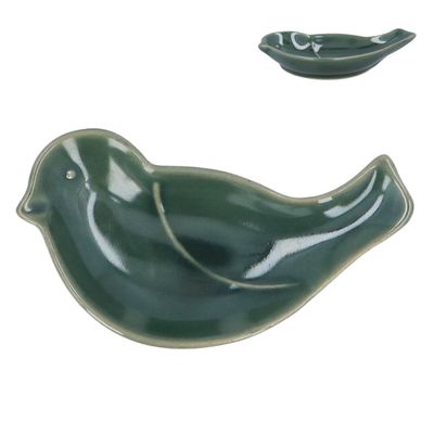 Green Mini Bird Dish