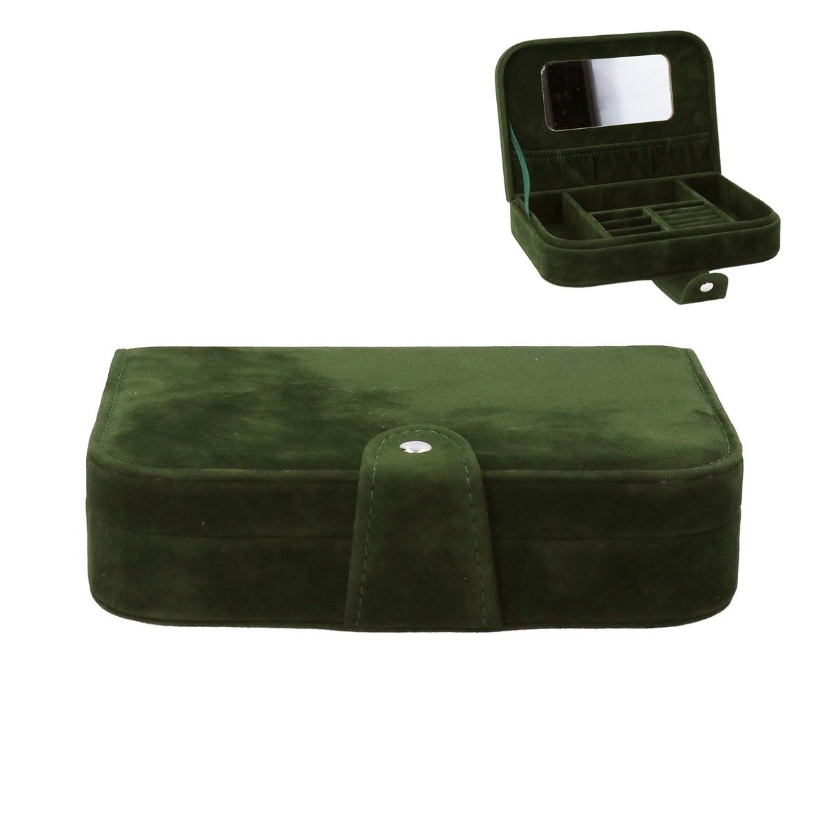 Green Velvet Jewellery Box Book
