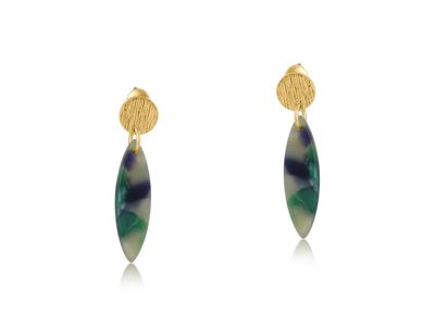 Hortense Metal &amp; Resin Dangle Earrings