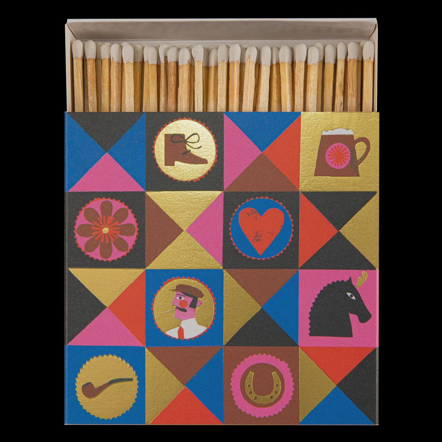 Colourful Gentleman Match Box