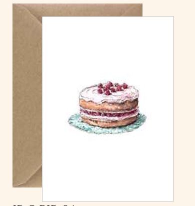 Raspberry Cake Card