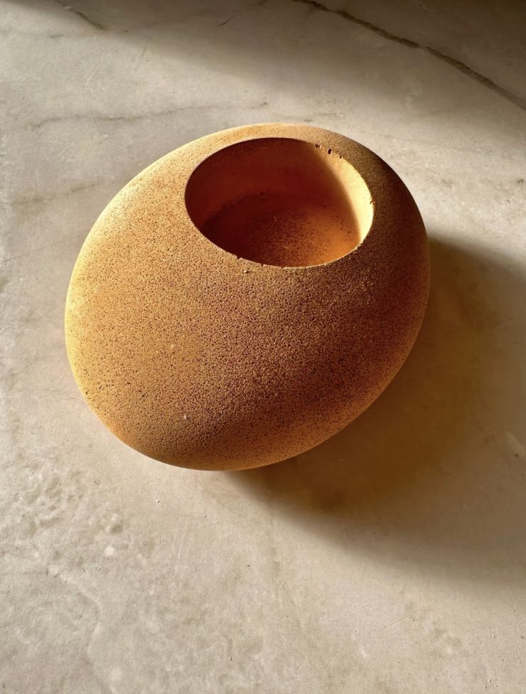 Pebble Tealight Holder, Colour: Old Terracotta