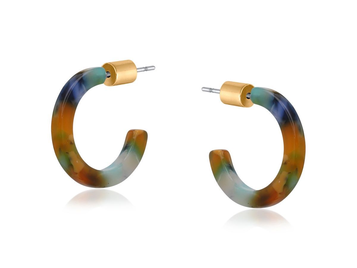 Clara Petite Resin Hoops