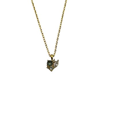 Bejewelled Green Sparkle Necklace