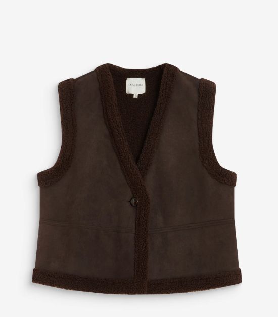 Anya Vest, Colour: Chocolate, Size: S/M