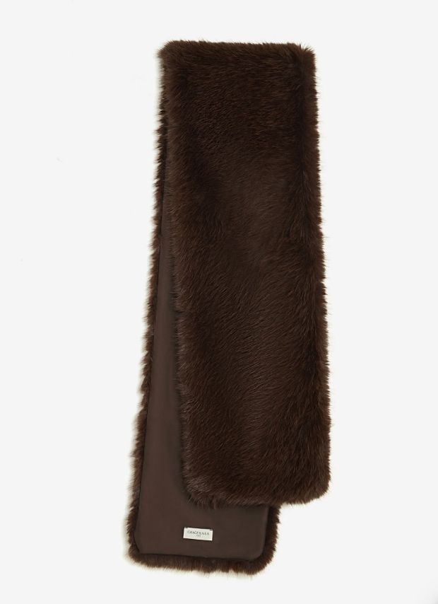 Amina Scarf, Colour: Chocolate, Size: One Size