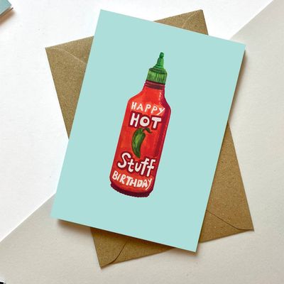Happy Birthday Hot Stuff Card