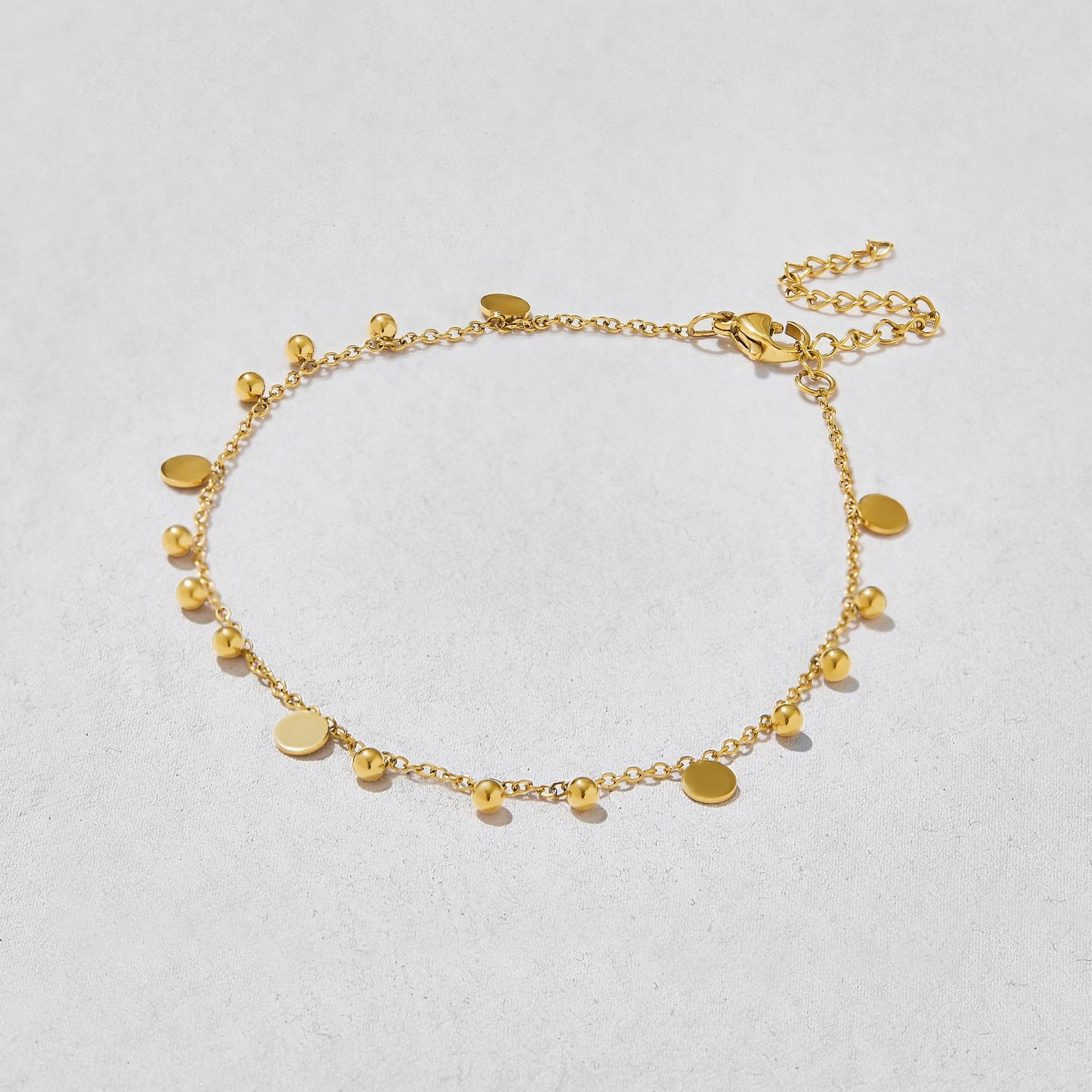 Flutter Gold Disc Bracelet