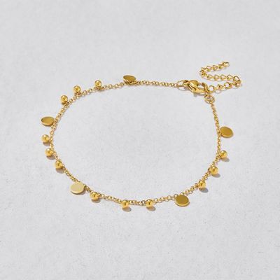 Flutter Gold Disc Bracelet