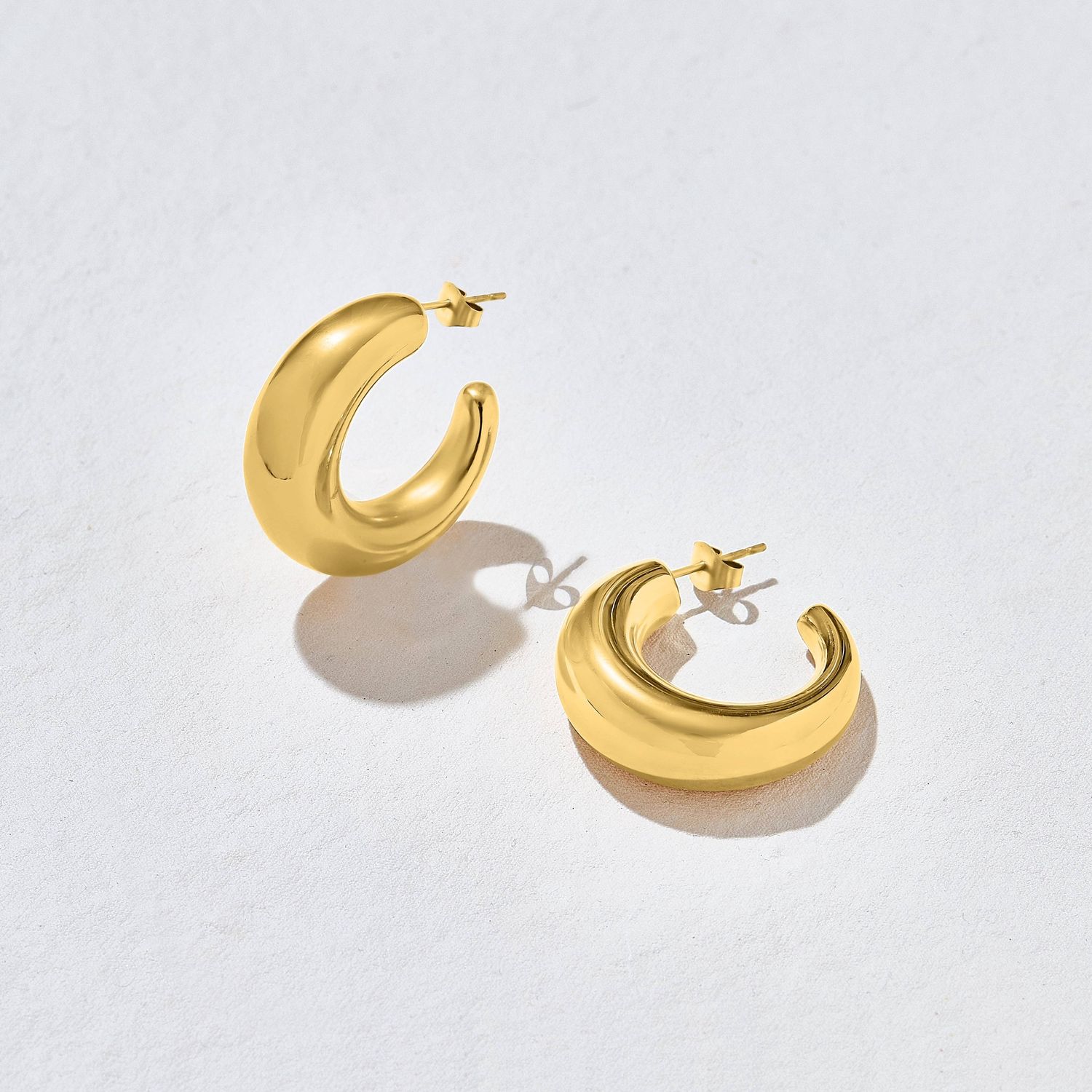 Slater Gold Hoop Earrings