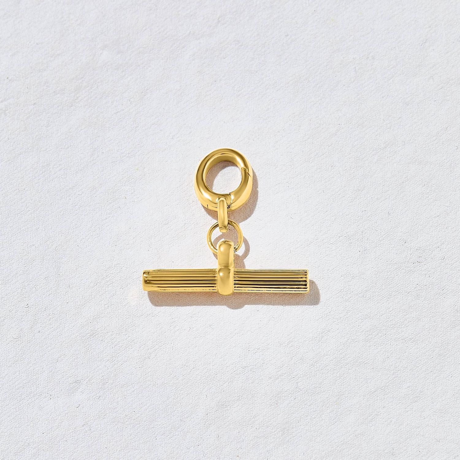 Ezra Gold T-Bar Charm