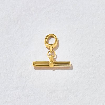 Ezra Gold T-Bar Charm
