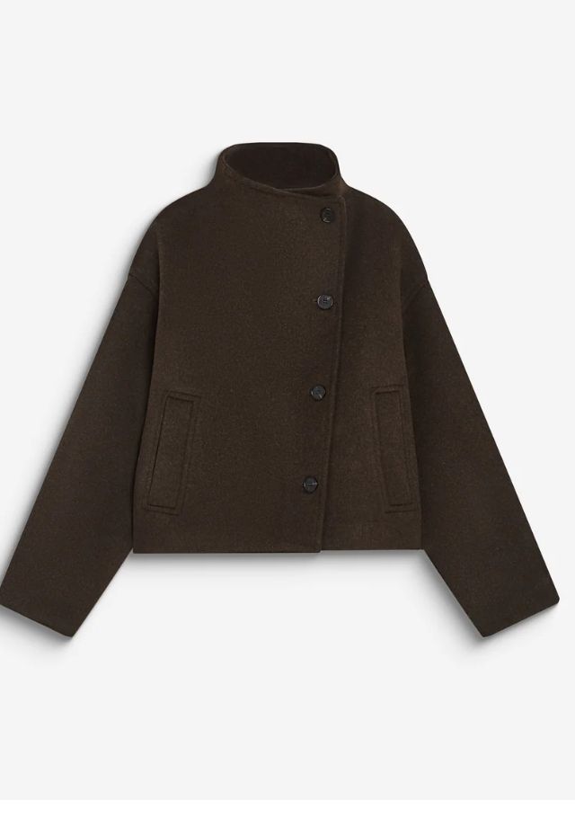 Blanca Coat, Colour: Chocolate, Size: S/M
