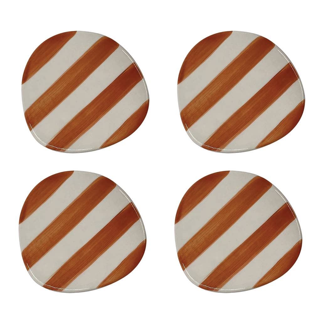 Orange Striped Coaster