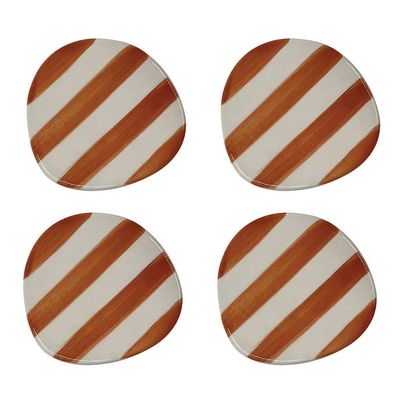 Orange Striped Coaster