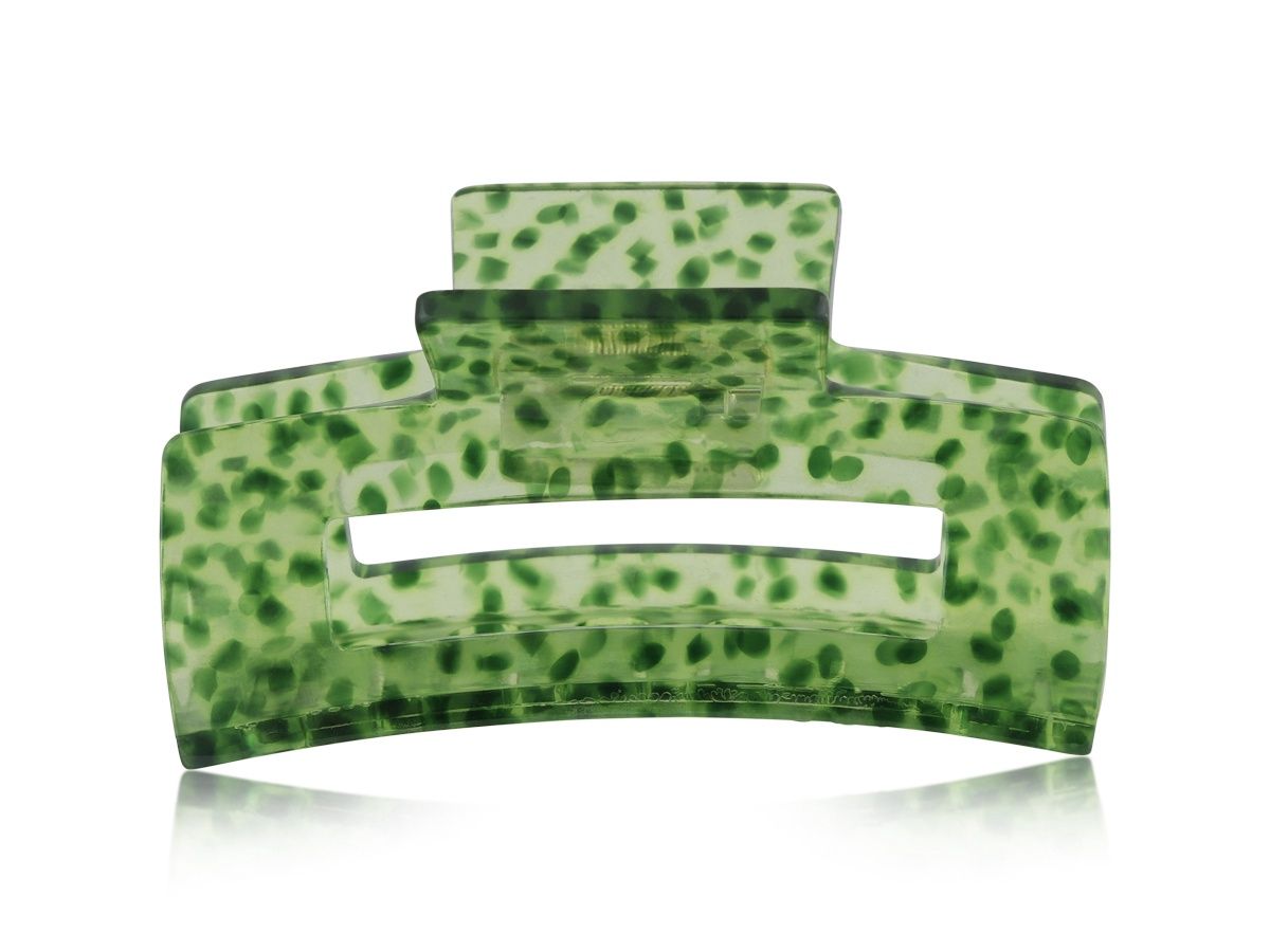 Marseille Resin Bulldog Clip, Colour: Green