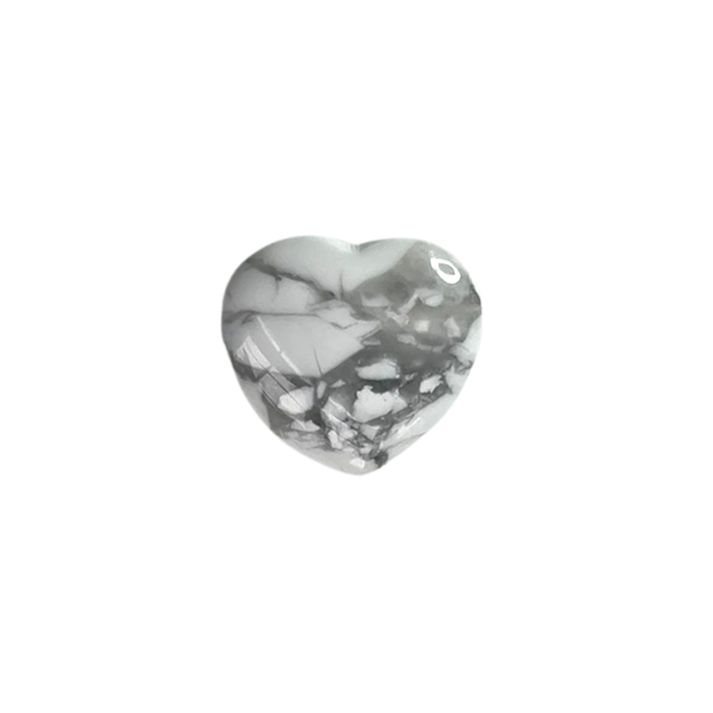 Howlite Mini Crystal Heart