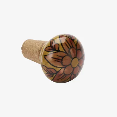 Mustard/Orange Bottle Stopper
