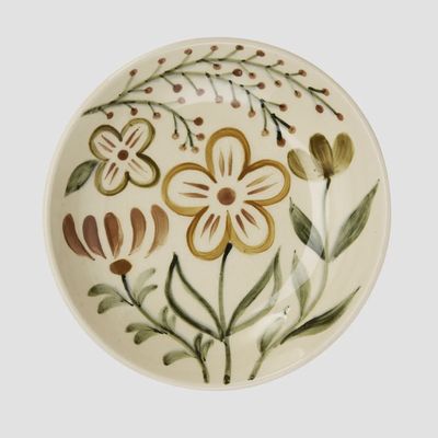 Hand-Painted Stoneware Tray