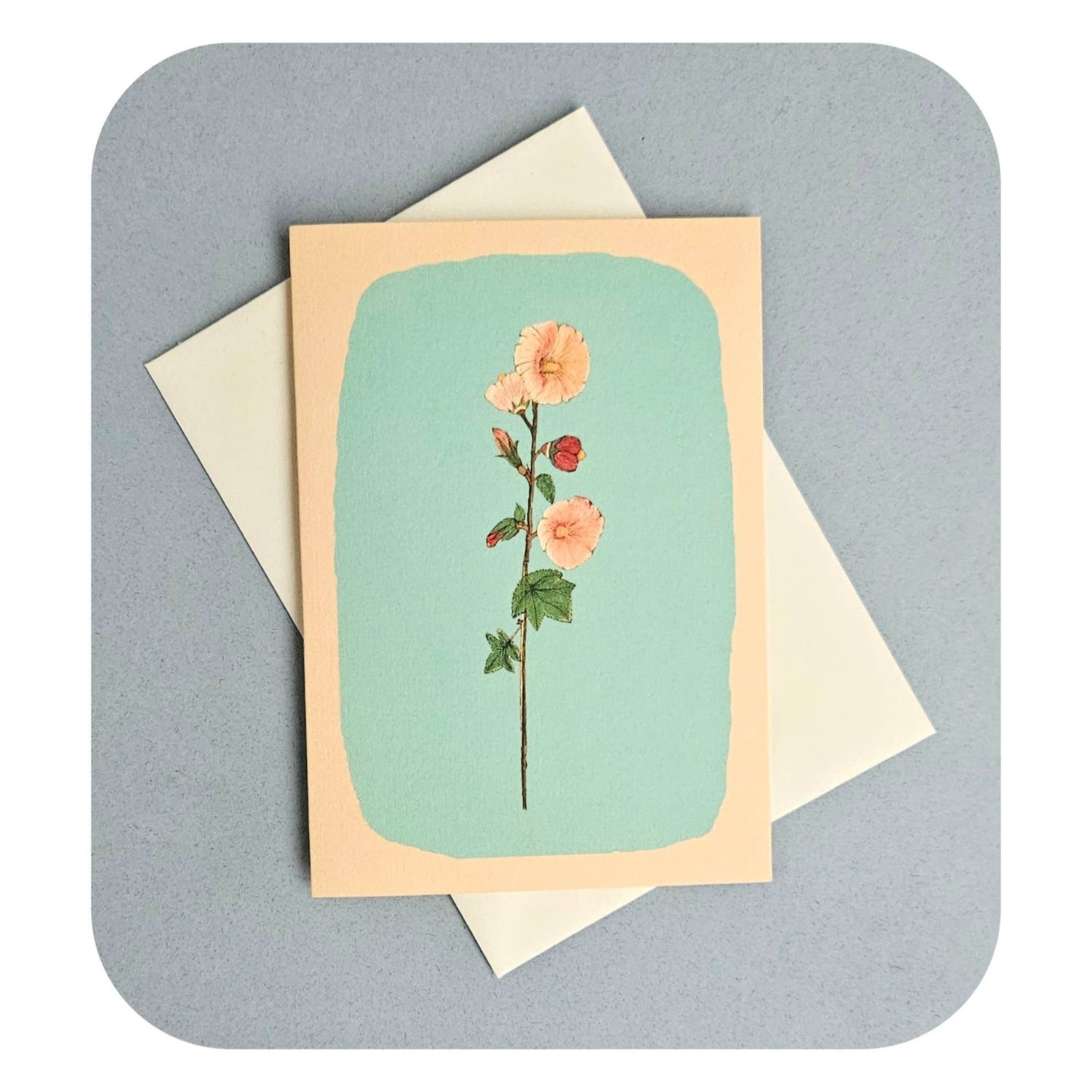 Holly Hock Card