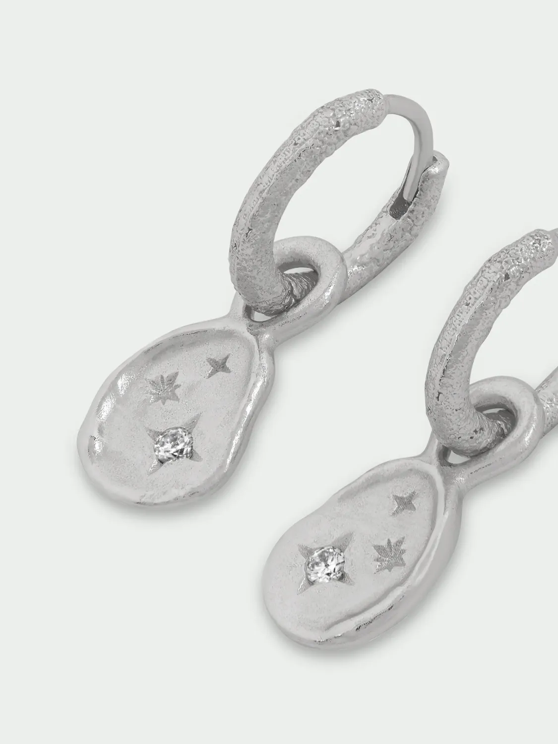 Silver Aster Earrings