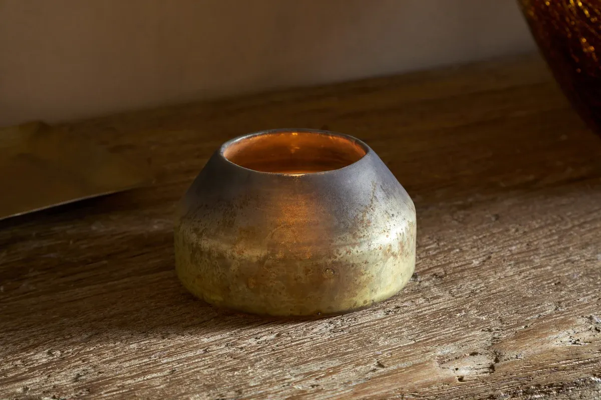 Singal Green Smoke Candle Holder