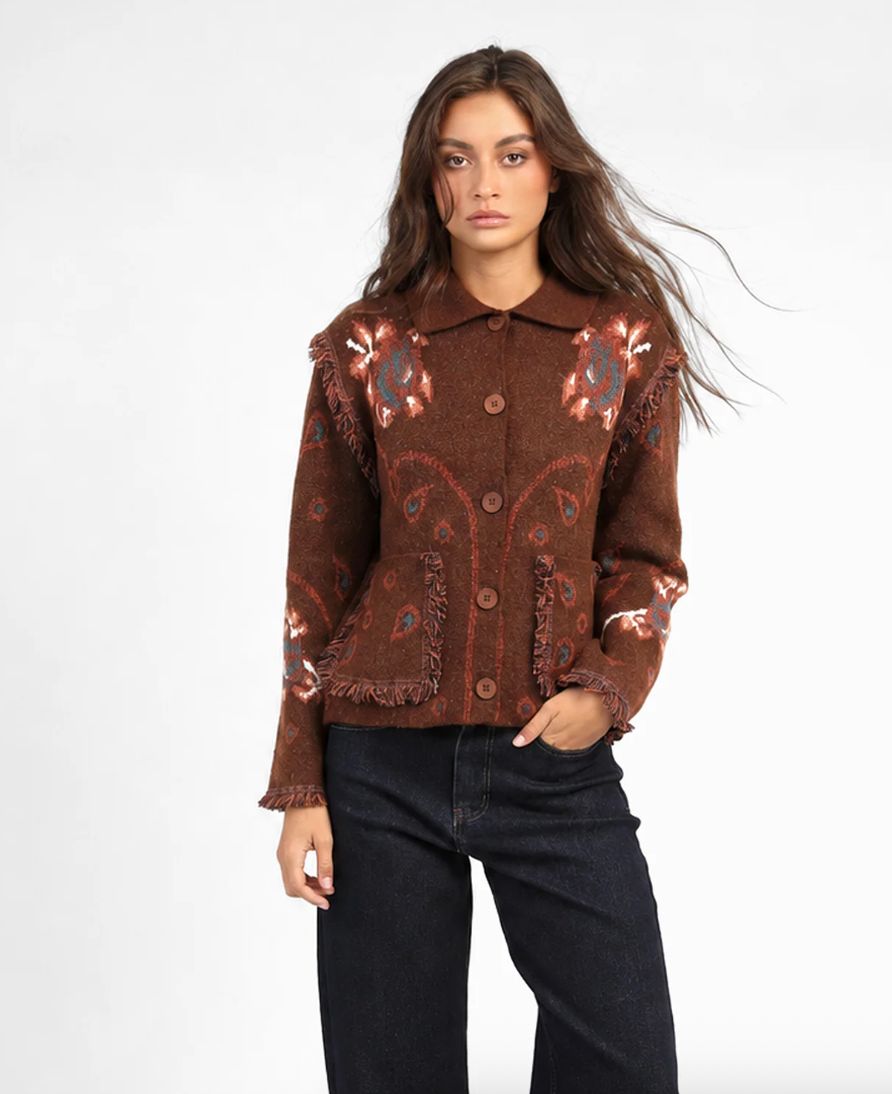 Nesty Jacket, Colour: Brown, Size: S/M