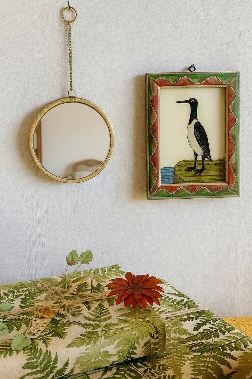 Small Round Wall Mirror