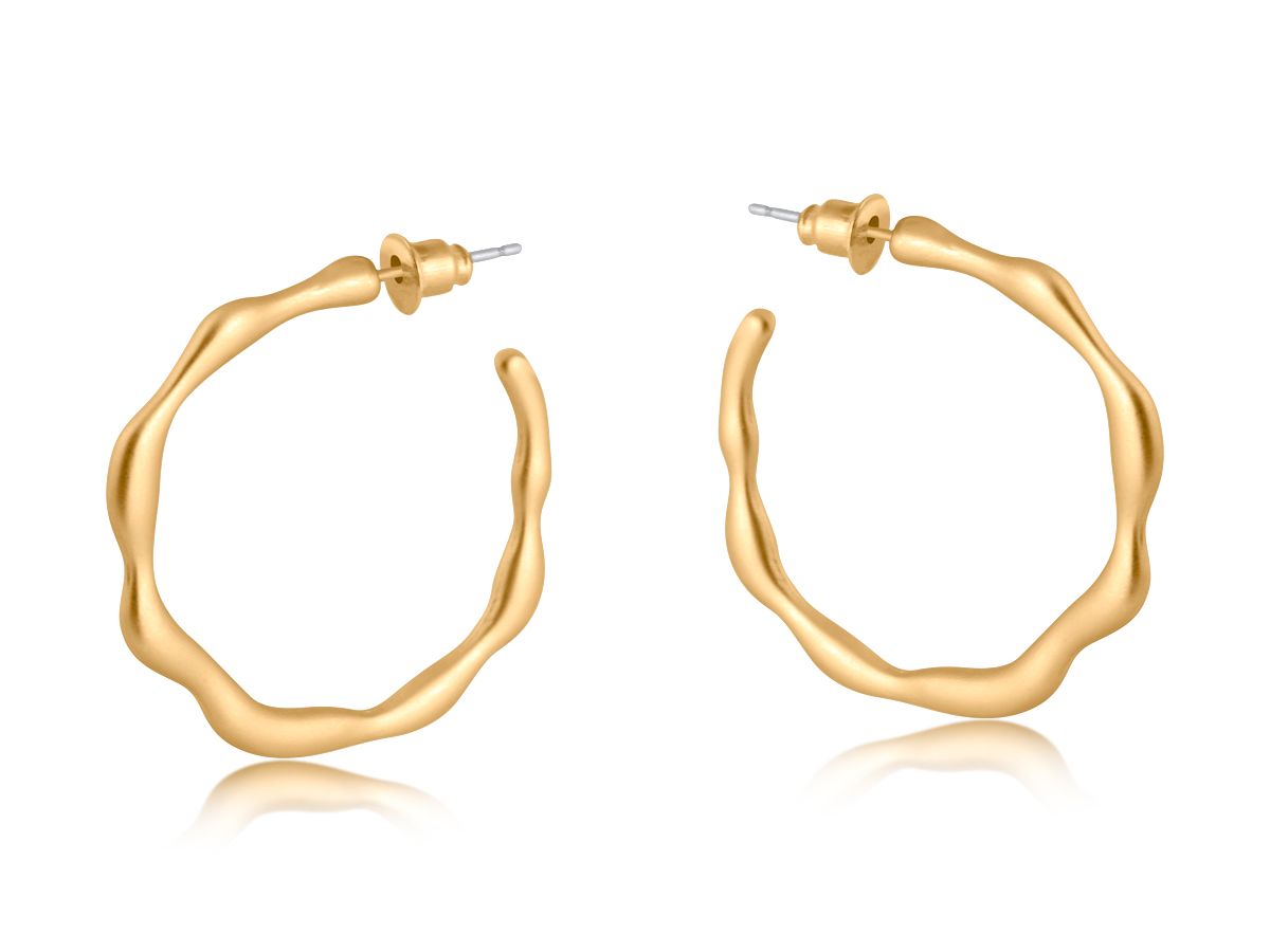 Martina Branch Hoops, Colour: Gold