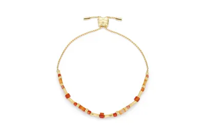 Chiara Gold &amp; Orange Bracelet