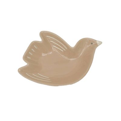 Large Brown Tweet Bird Plate