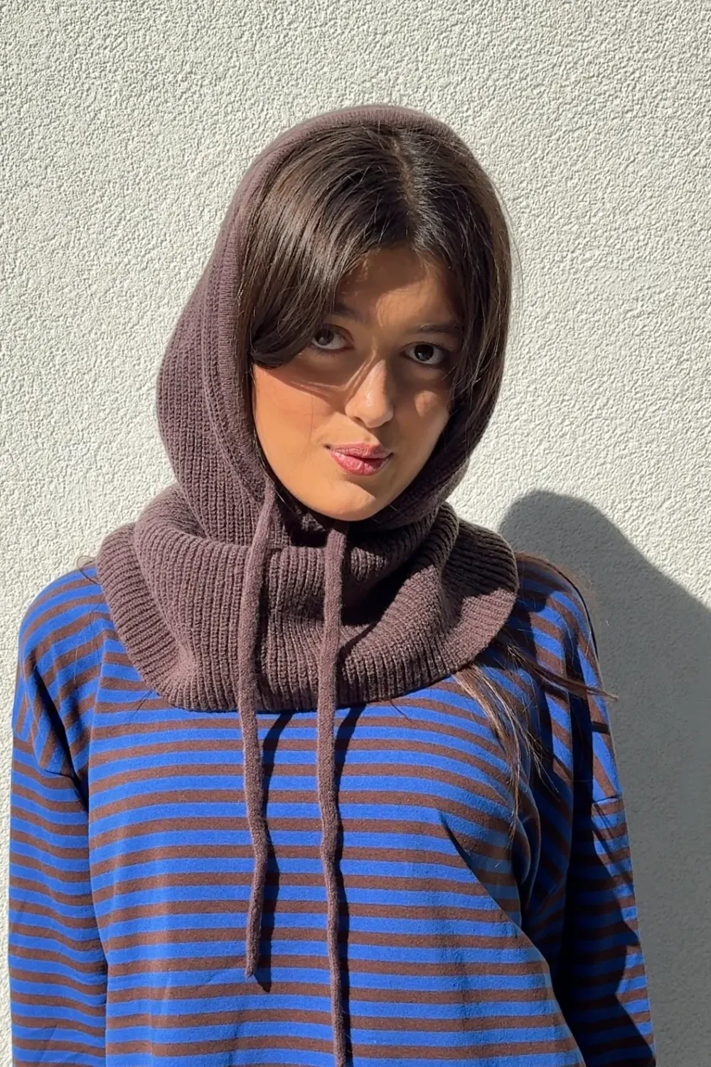 Rikke Cashmere Balaclava, Colour: Brown