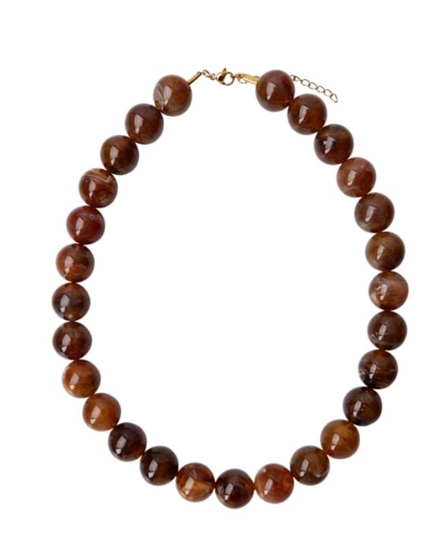 Milova necklace, Colour: Coffee