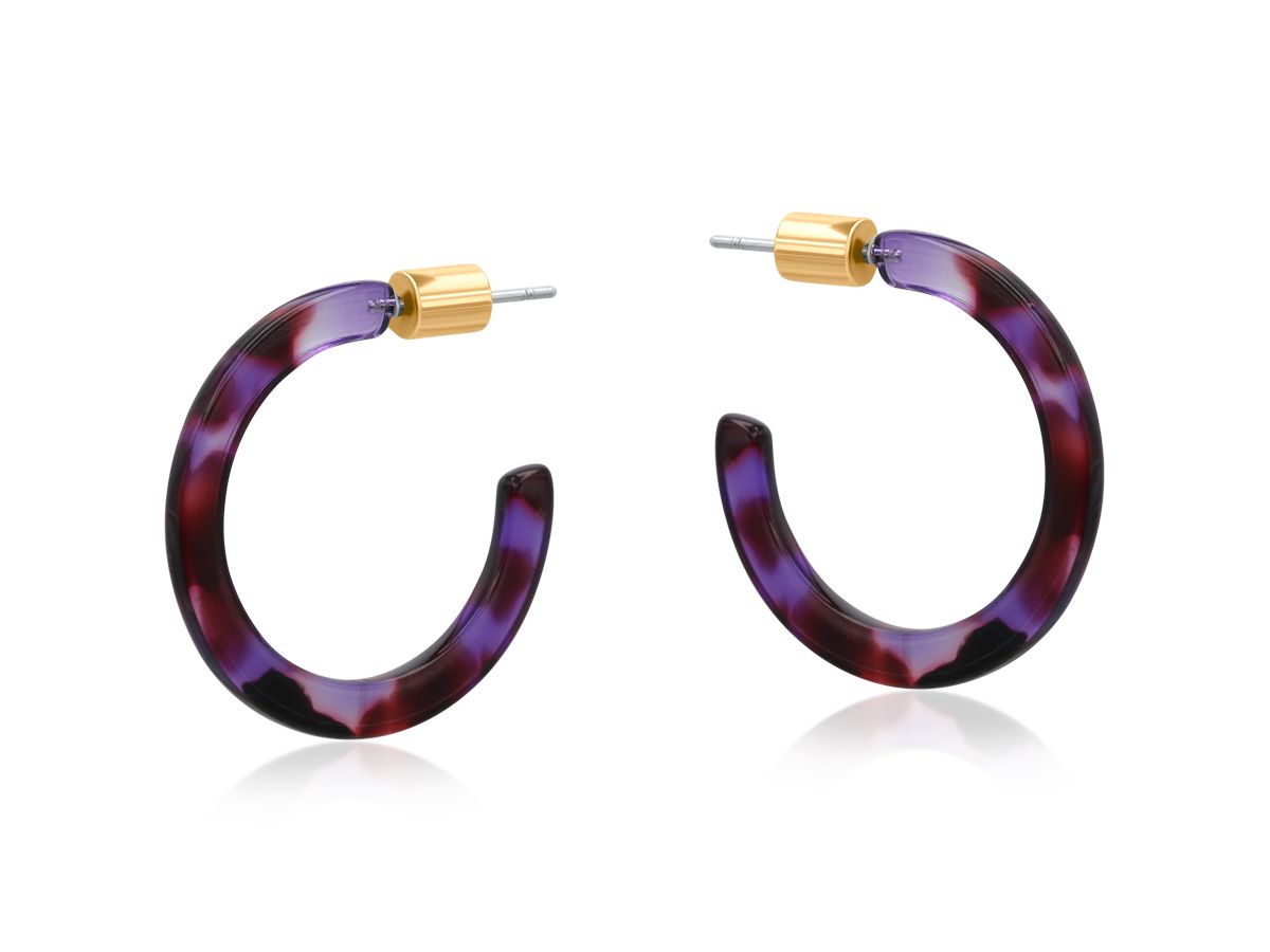 Livia Thin Resin Hoops