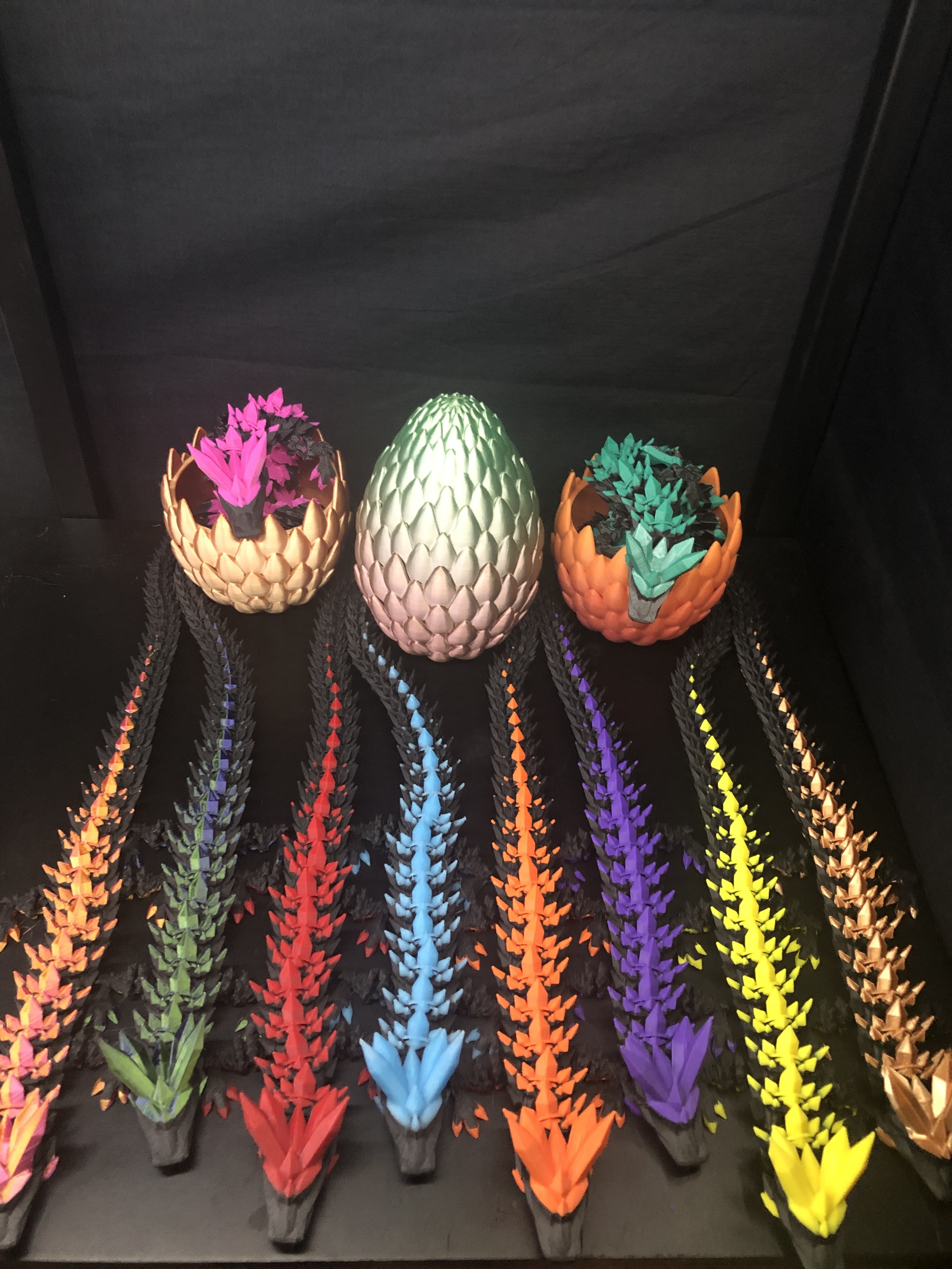 Mystery Dragon Egg with Articulated Adolescent Dragon Model