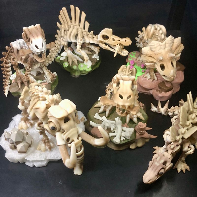 Articulated Dinosaur Skellies