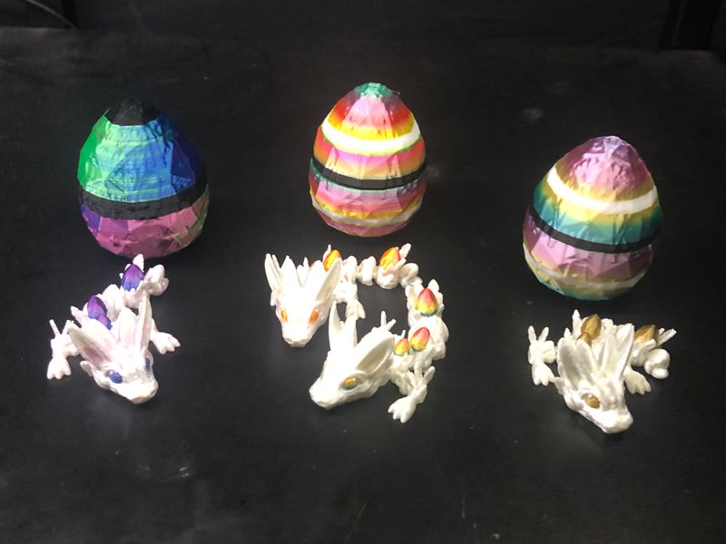 Mini Easter Egg with Baby Easter Dragon