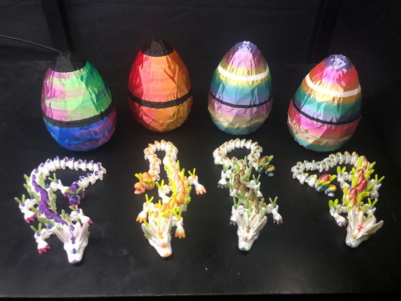 Easter Egg with Easter Egg Dragon