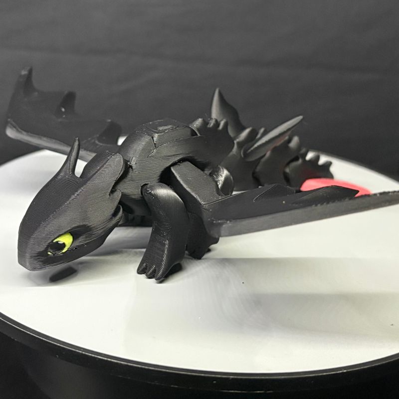 "Flappy" Night Dragon – 3D Printed Articulated Collectible