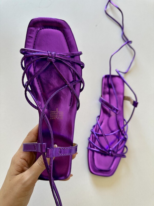 sandalia Romana Lila