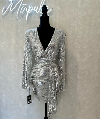 Vestido lentejuela Plata