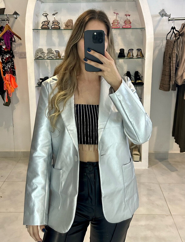 Blazer vinipiel Plata Blazer vinipiel Plata