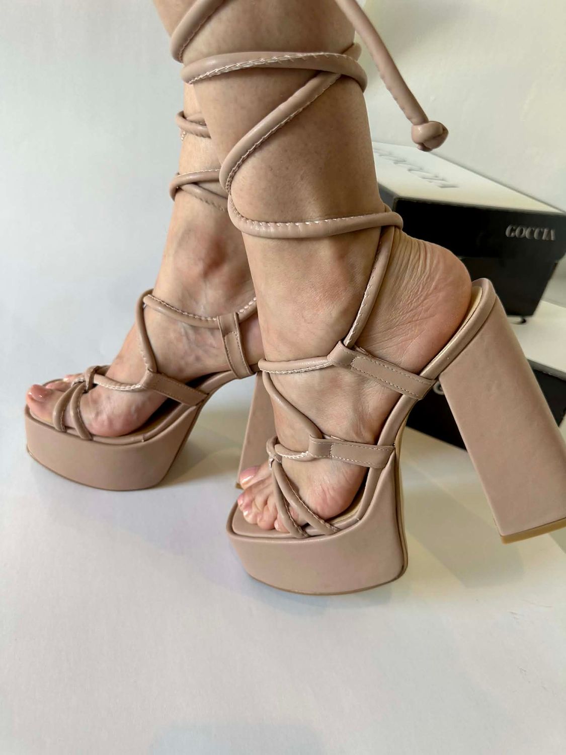 zapatilla Plataforma- Nude